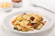 Pappardelle aux tomates et  l'aubergine