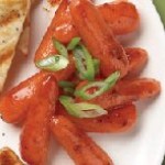 Papilotes de carottes au chili et  la framboise