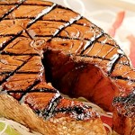 Darnes de saumon grillées teriyaki