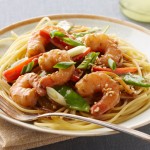 Sauté de crevettes au sésame à l'orientale