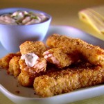 Bâtonnets de poisson maison et sa trempette aux épinards