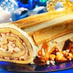 Bûche à l'érable et aux noix pralinées