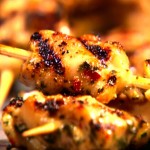 Brochettes de poulet  l'origan