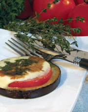 Aubergines au Bocconcini