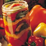 Aubergines en conserve dans l'huile