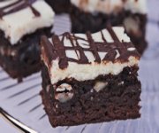 Barre de gteau au fromage aux brownies