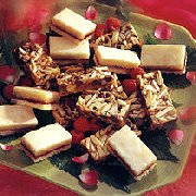 Barres caramlises aux grains de chocolat