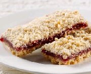 Barres streusel à la framboise