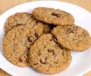 Biscuits à l'avoine, aux canneberges et aux amandes