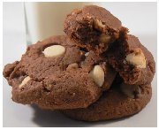 Biscuits décadents aux deux chocolats 