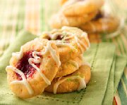 Biscuits moulés aux framboises