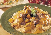 Boeuf marocain épicé à la noix de coco