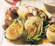 Bok choy et champignons sautés