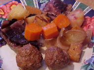 Bouilli de boulettes en mijoteuse