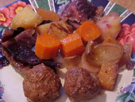 Bouilli de boulettes en mijoteuse 