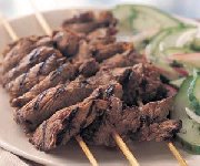 Brochettes de boeuf grill tha 