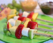 Brochettes de fruits