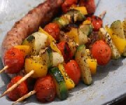 Brochettes de légumes