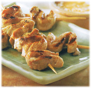 Brochettes de porc satay