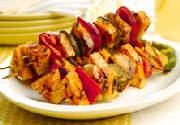 Brochettes de poulet barbecue 