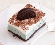 Carrés choco-menthe glacés