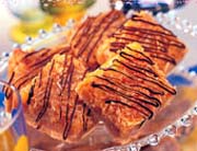Carr&eacute;s gourmands &agrave; l'ananas