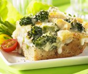 Casserole de poulet et brocoli Alfredo