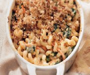 Cavatappi gratiné aux épinards