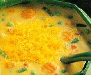 Chaudrée potagère au Cheddar