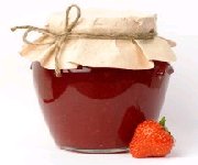 confiture de fraises et de miel