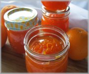 Confiture d'orange et de carottes  la fleur d'oranger