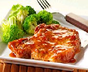 Côtelettes de porc en sauce au four