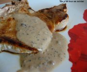 Ctes de porc sauce au poivre