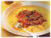 Courge spaghetti Sauce primavera
