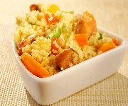 Couscous et saucisses merguez