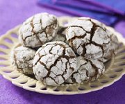 Craquelés au chocolat au lait et fudge