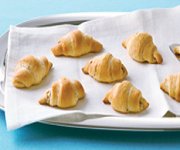 Croissants au fromage  la crme et au bacon