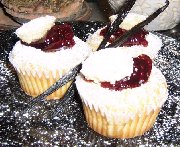 Cupcakes vanille et framboises