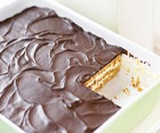 Dessert-éclair au beurre d'arachide et au chocolat - Recettes Québecoises