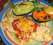 Enchiladas con polo
