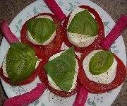 Entrée de tomate et Bocconcini