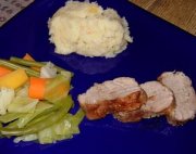 Filet de porc au sirop d'érable et noix