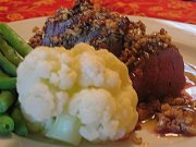 Filet de porc au sirop d'érable et noix