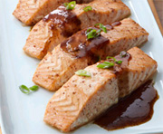Filets de saumon érable-balsamique