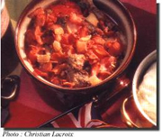 Foie de boeuf et bacon en casserole