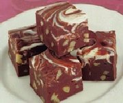 Fudge marbré à la guimauve 