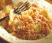 Fusilli aux coeurs d'artichaut et au persil