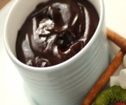 Ganache chaude servie en fondue