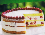 Gateau A La Creme Au Citron Et Aux Framboises Recettes Quebecoises