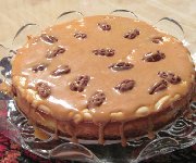 Gâteau au fromage praliné au caramel 